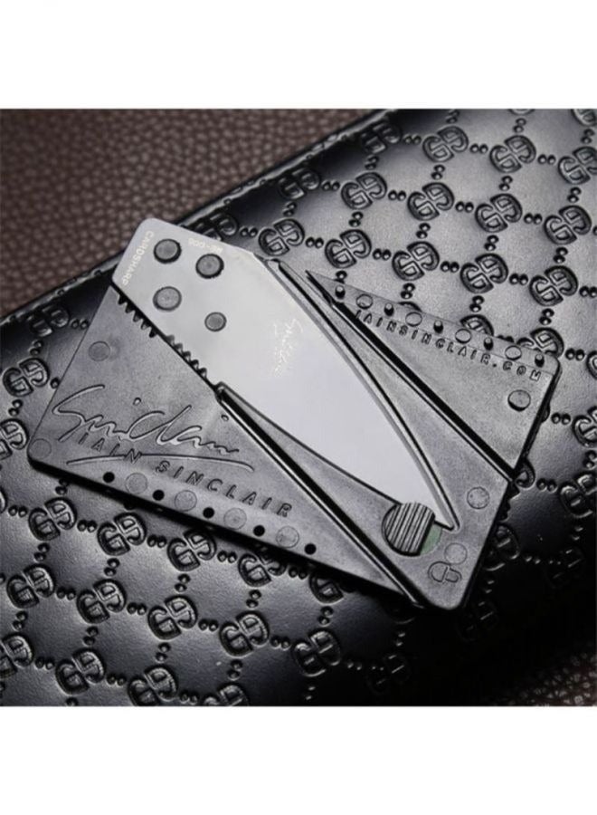 Credit Card Folding Fruit Knife Black - Image 2
